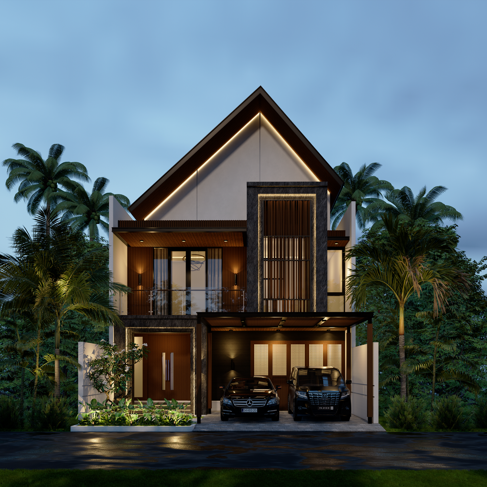 new house fix 2 edit dusk scene